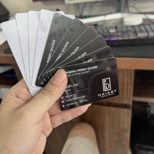 In Name Card Bo Góc Tông Đen