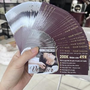 In Voucher Salon Cao Cấp Tông Đỏ Đô