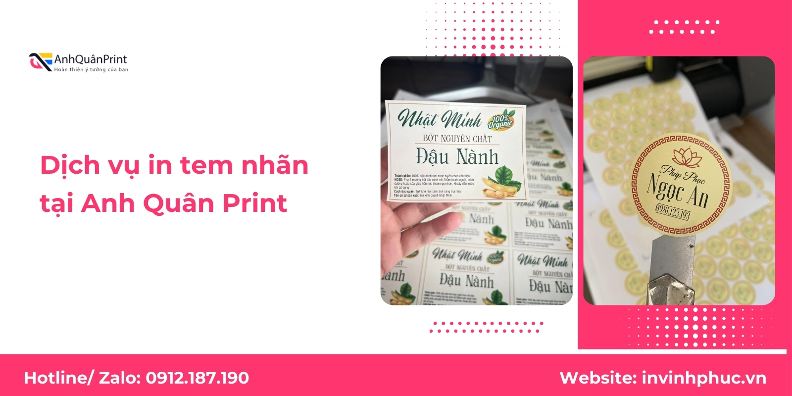 Dịch vụ in tem nhãn tại Anh Quân Print