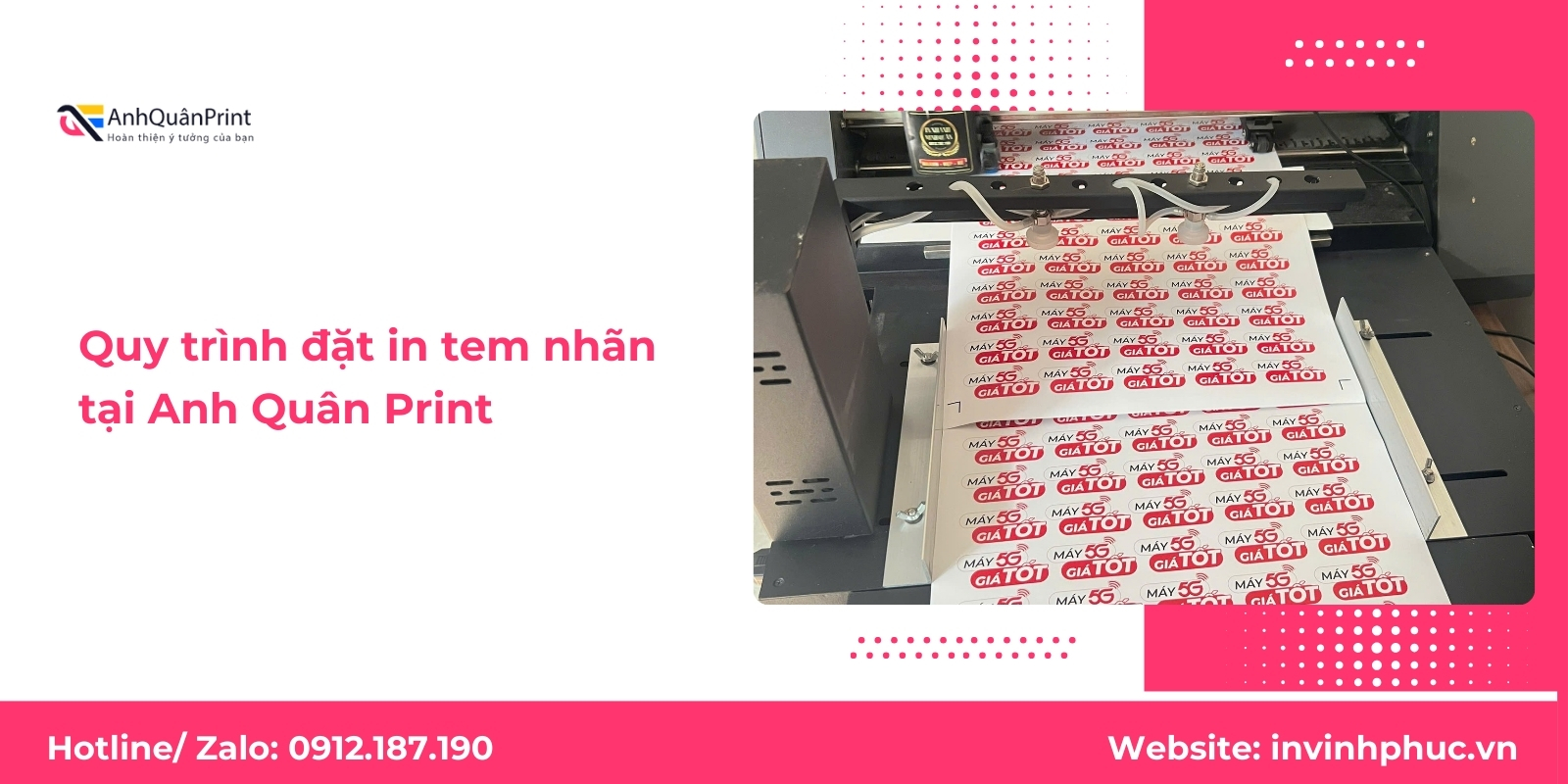 Quy trình đặt in tem nhãn tại Anh Quân Print