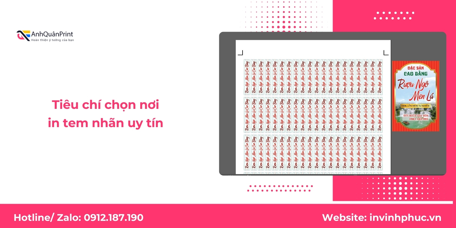 Tiêu chí chọn nơi in tem nhãn uy tín