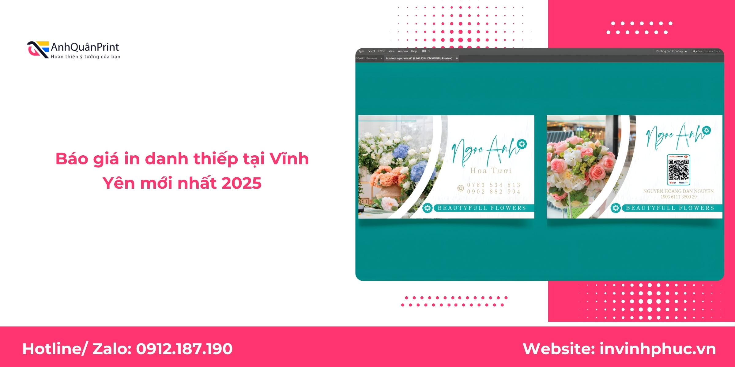 Báo giá in danh thiếp tại Vĩnh Yên mới nhất 2025