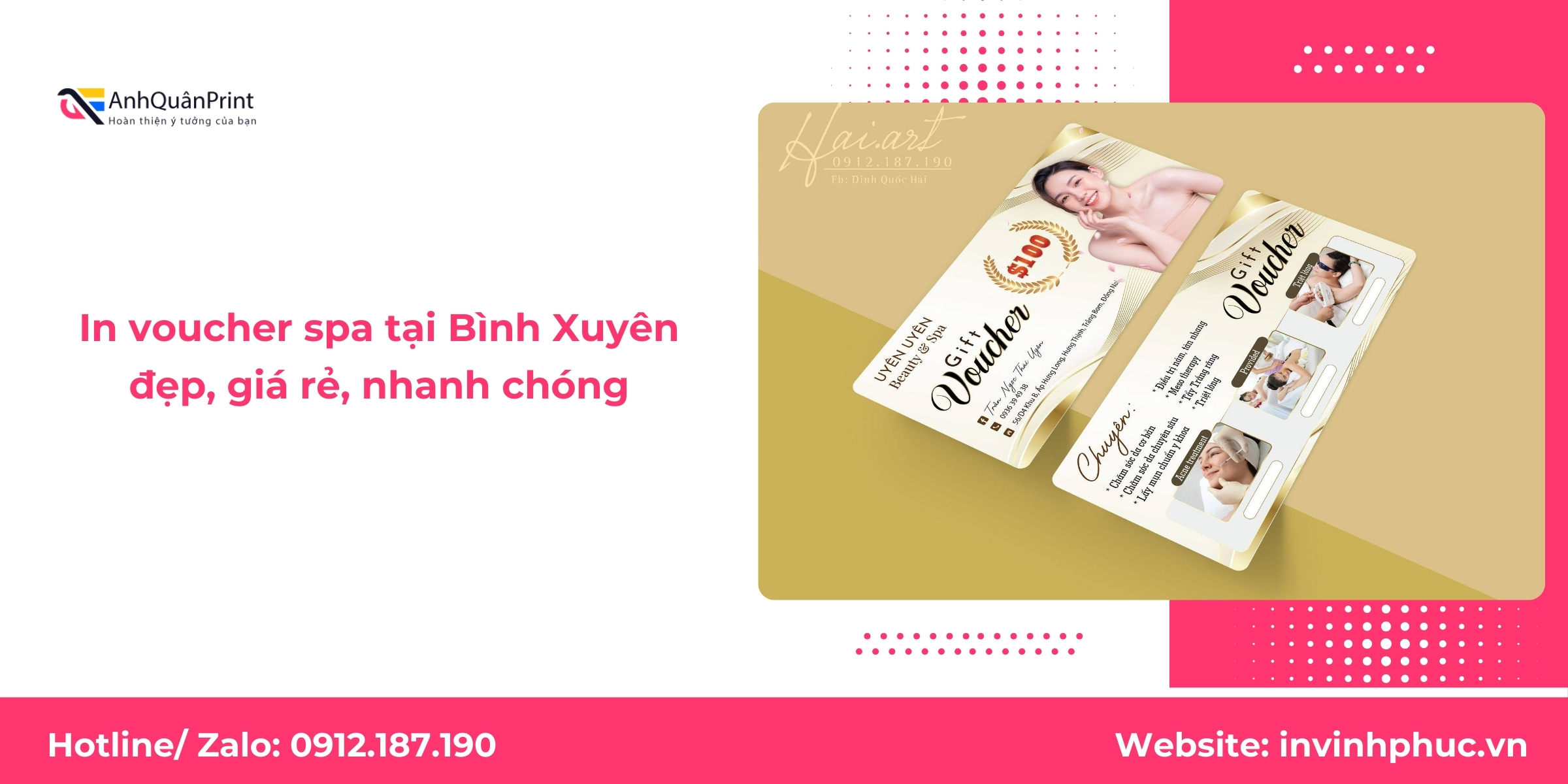 In voucher spa tại Bình Xuyên đẹp, giá rẻ, nhanh chóng