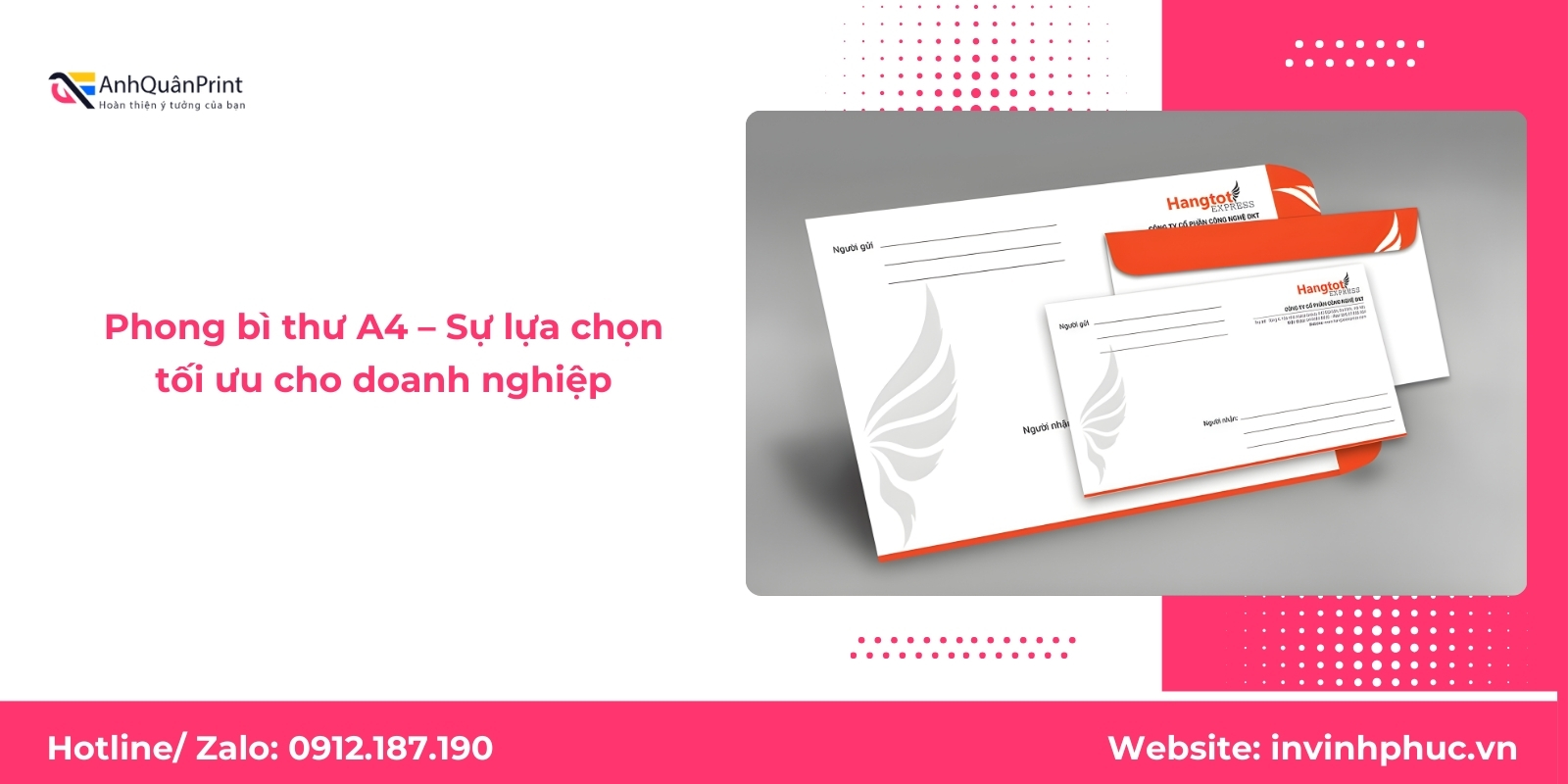 Kích thước phong bì thư A4