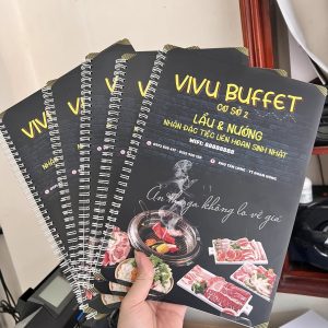 In Menu Lò Xo Bìa Cứng