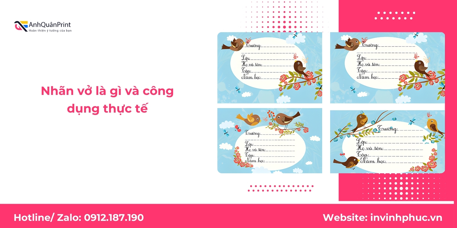 Nhãn vở là gì và công dụng thực tế