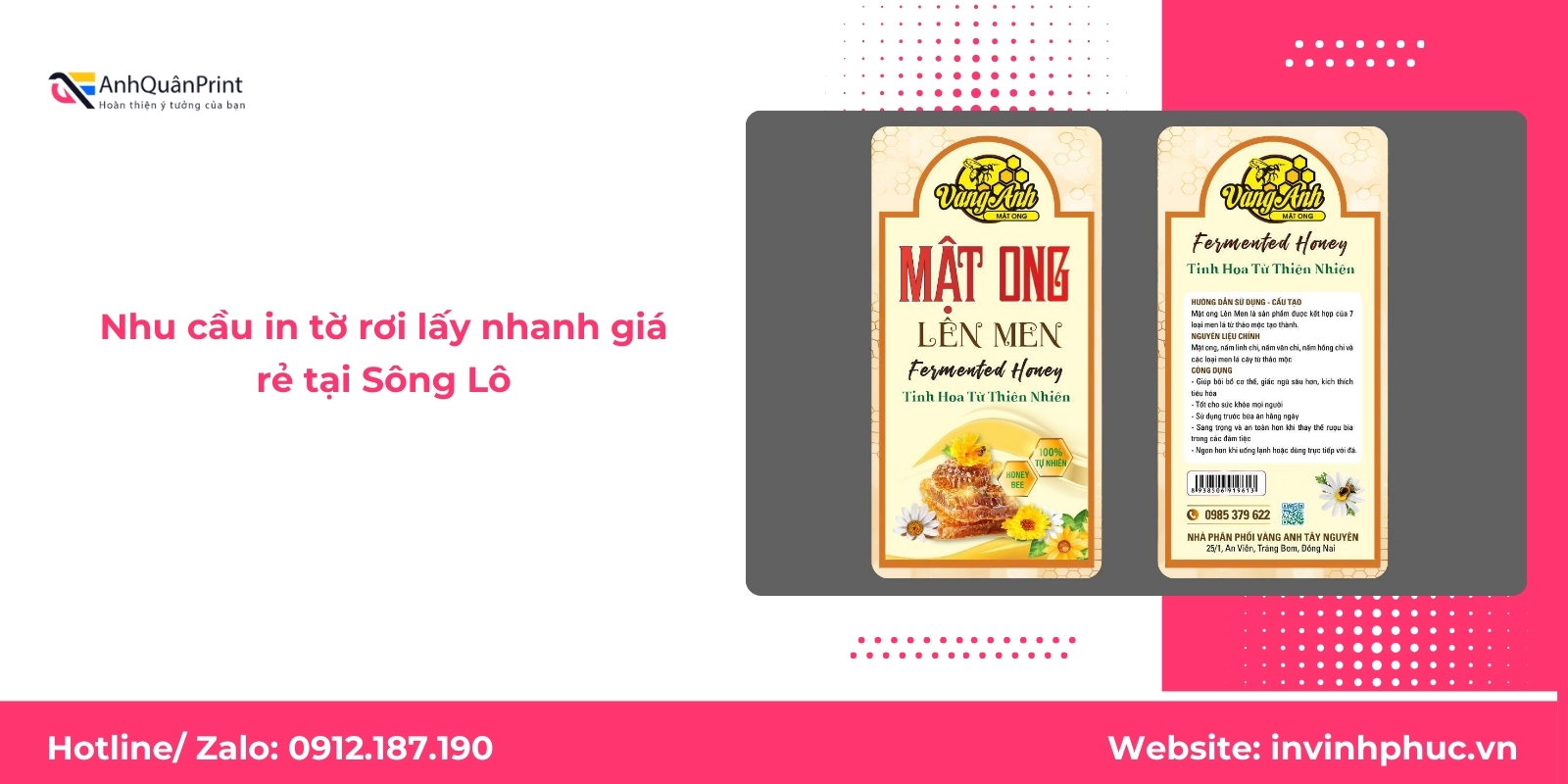 Nhu cầu in tờ rơi lấy nhanh giá rẻ tại Sông Lô