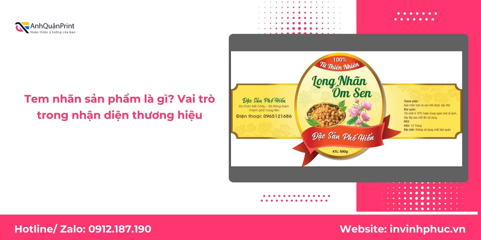 Vai trò của tem nhãn sản phẩm