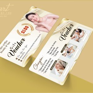 In Voucher Spa Cao Cấp Tông Vàng Kim