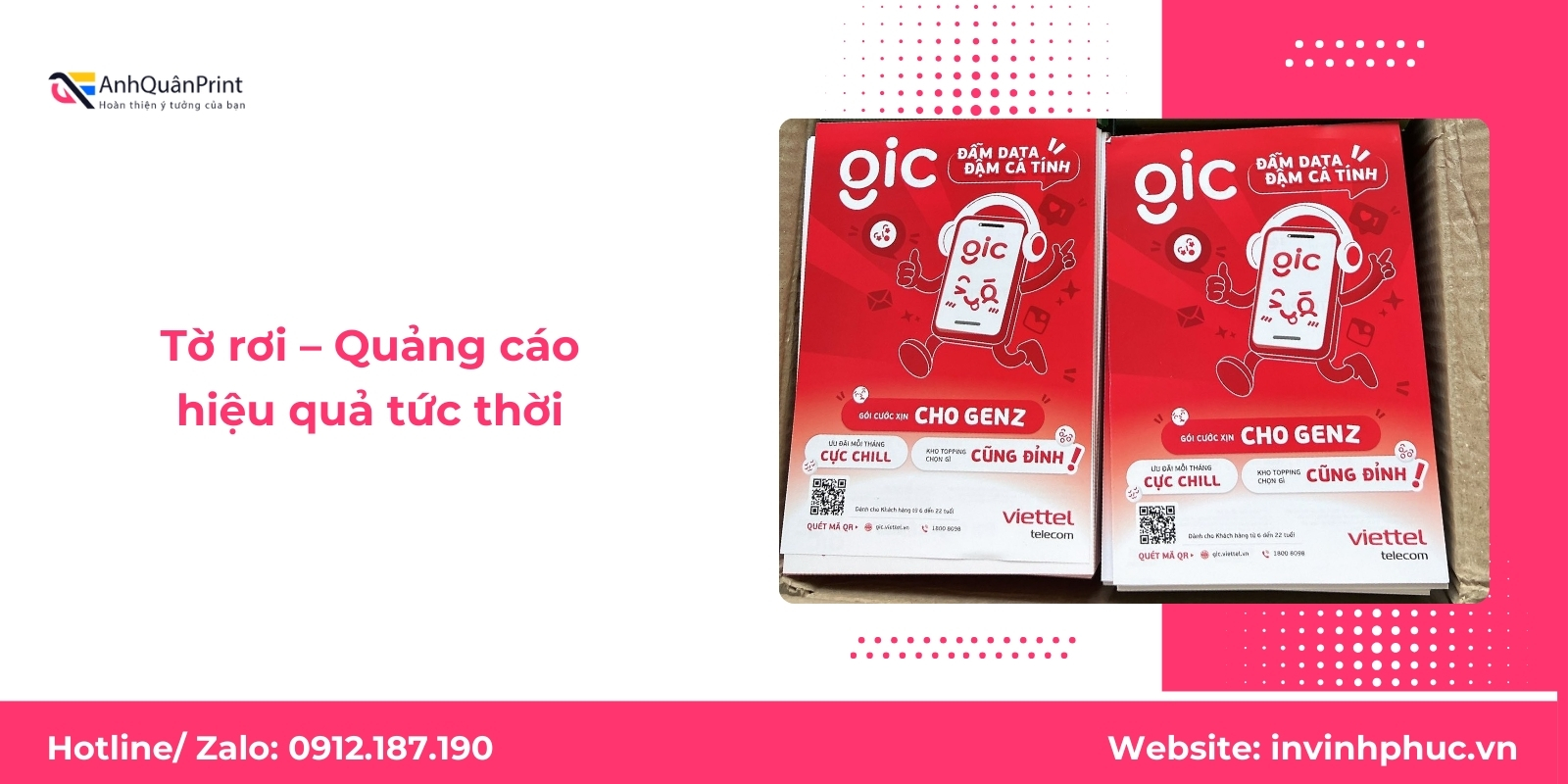 Tờ rơi – Quảng cáo hiệu quả tức thời