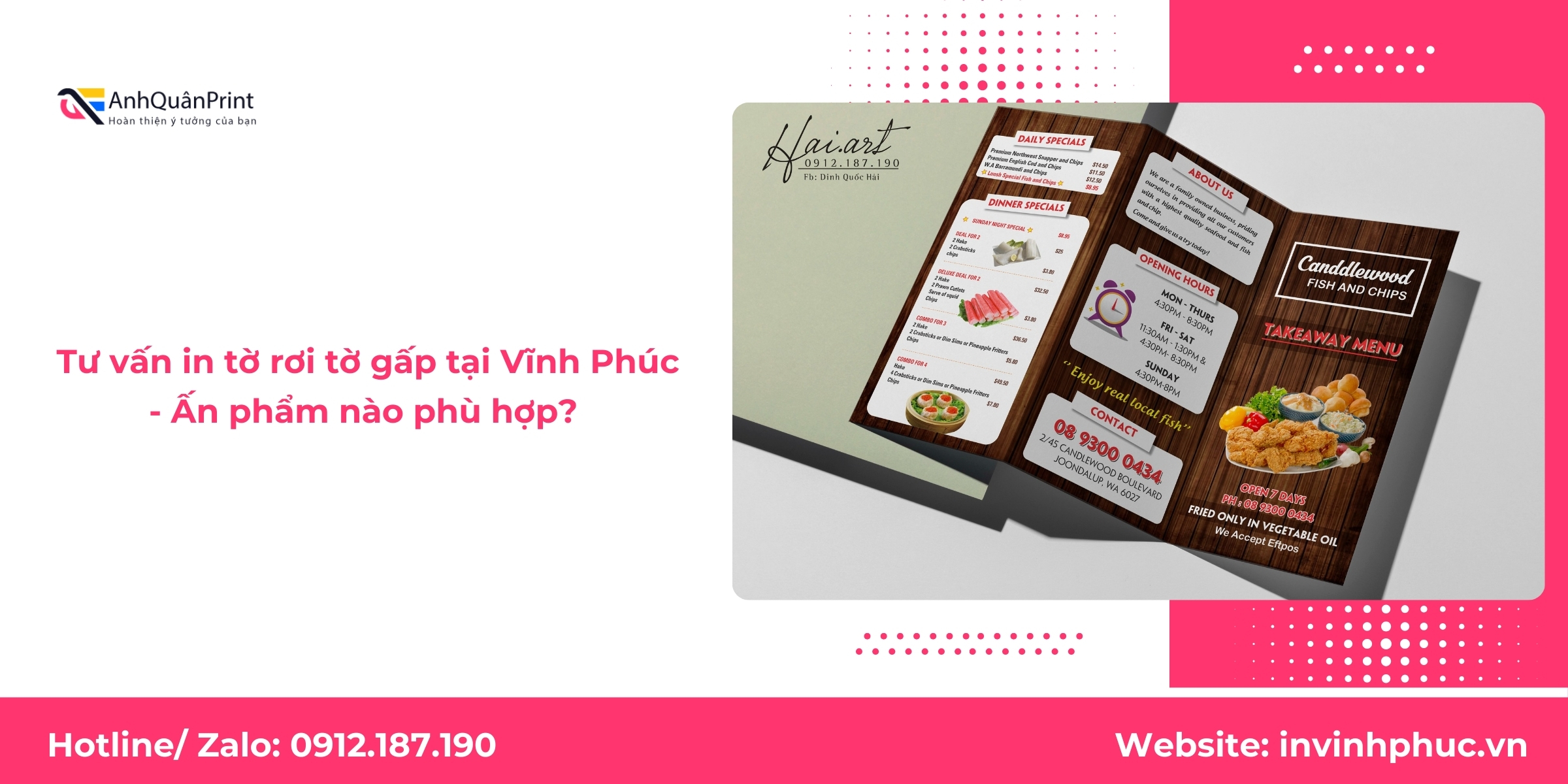 Tư vấn in tờ rơi tờ gấp tại Vĩnh Phúc - Ấn phẩm nào phù hợp